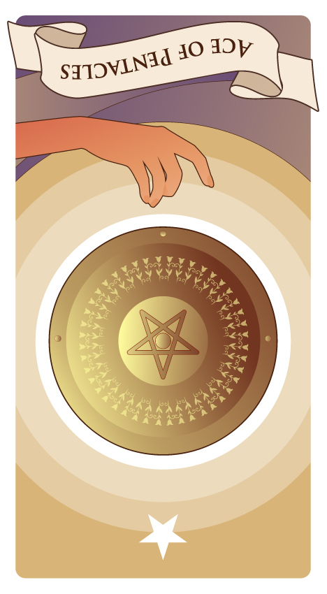 ペンタクルのA 逆位置