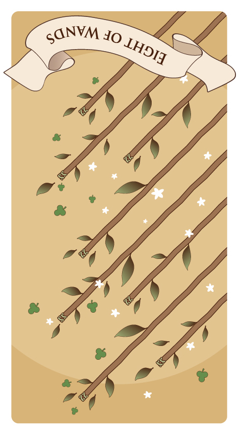 ワンドの8 逆位置