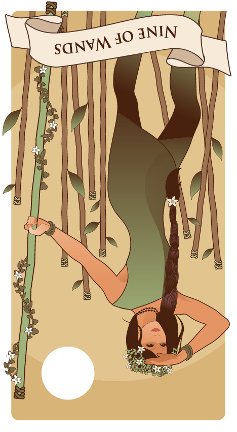 ワンドの9 逆位置