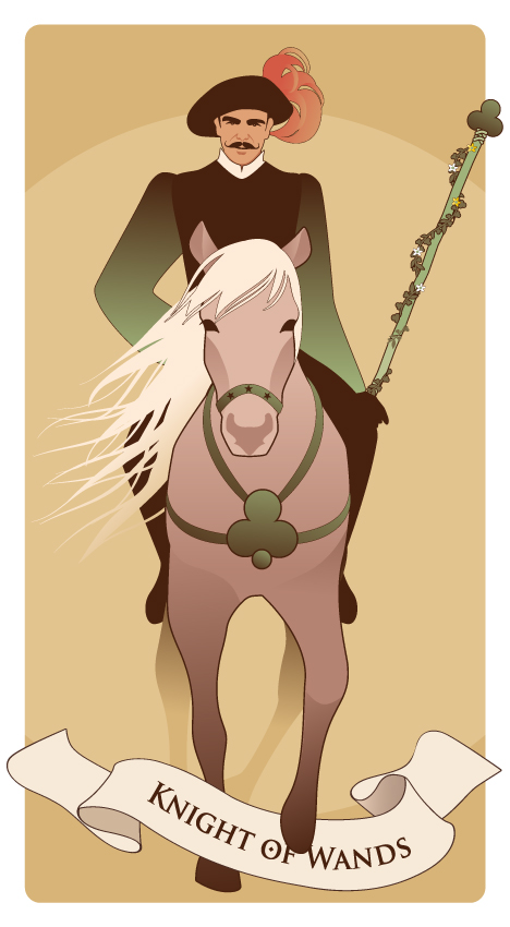 ワンドのナイト 正位置