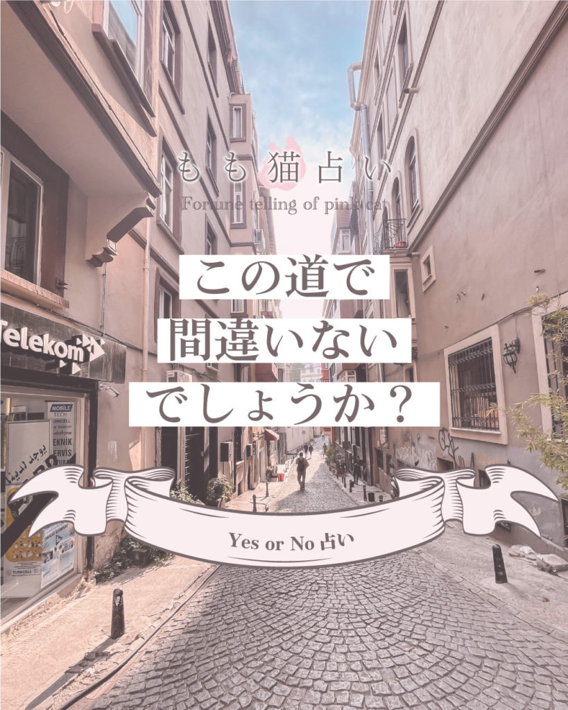YESNO占い この道で間違いないでしょうか？